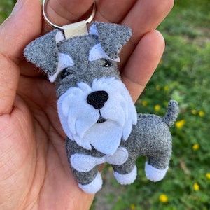 Mini Schnauzer Bag Charm - Etsy