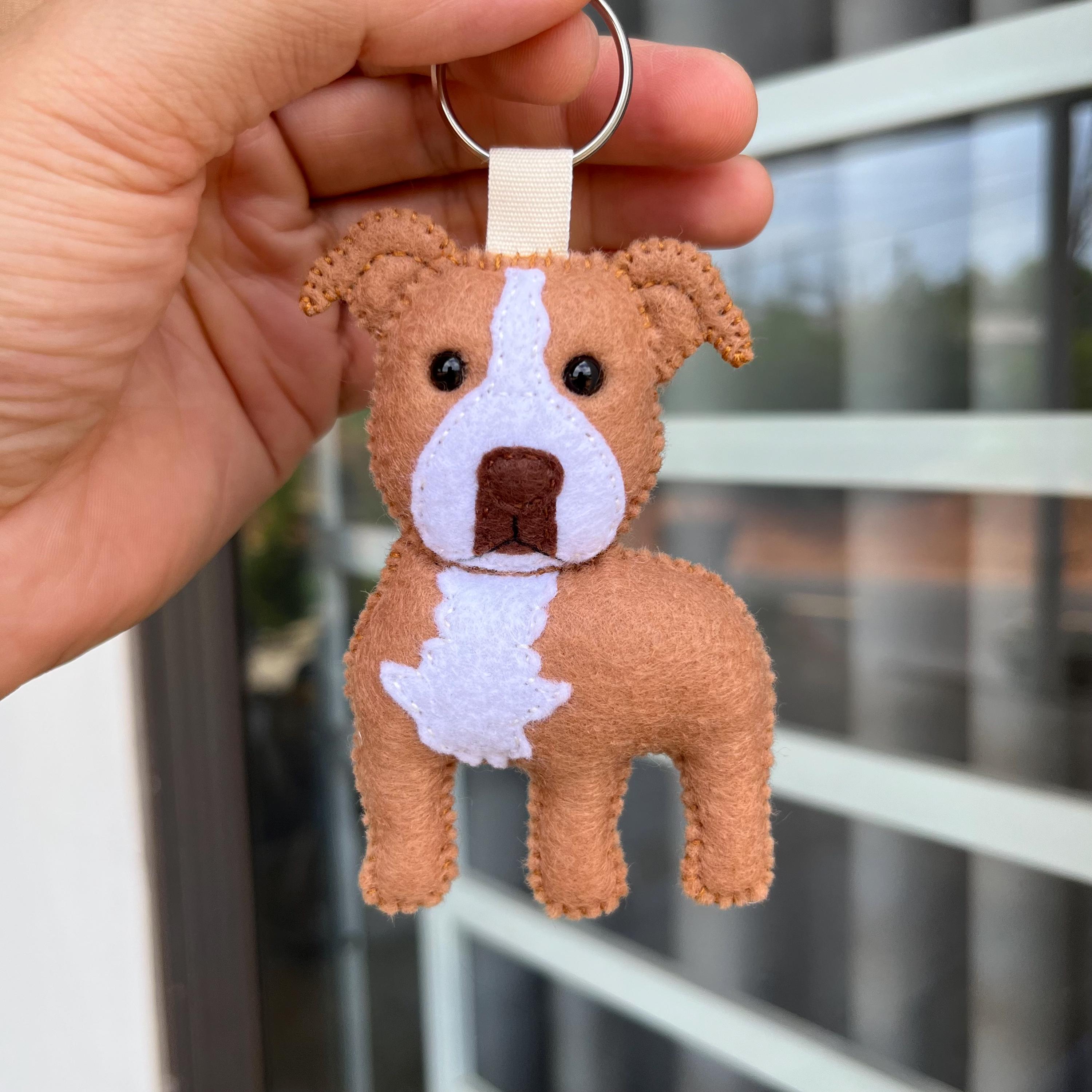 Pitbull Keychain - Etsy