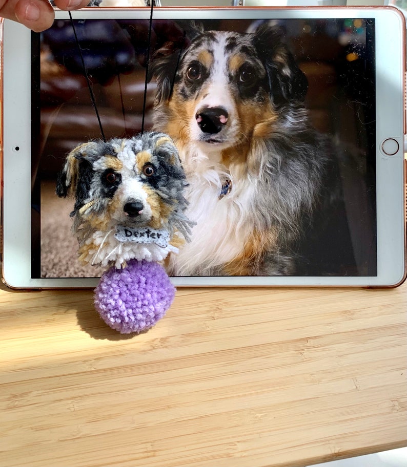 Made to order dog pom poms animal Pom Pom custom dog Etsy