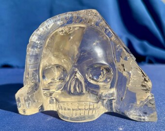 Cathedral Citrine Crystal Skull Sculpture