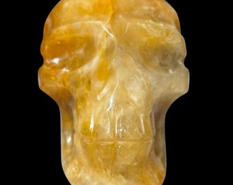Large Golden Healer Crystal Skull - 2.41 kg