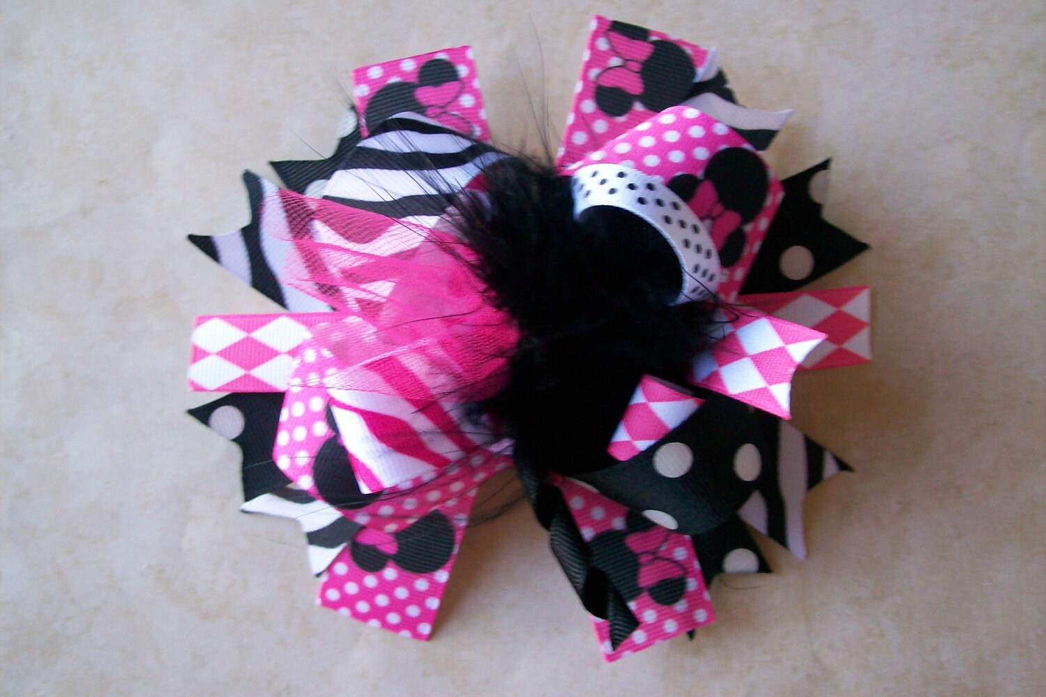 MUD PIE Party Time Tulle Ribbon Hair Bow Barrett Birthday NEW!!