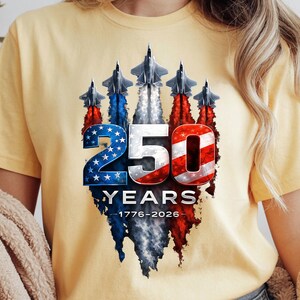 Patriotic sublimation file celebrating 250 years of United States history.