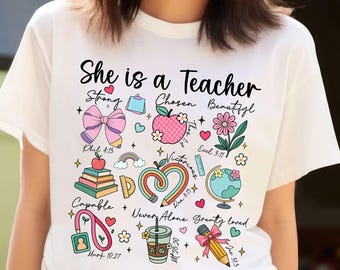 Christian Teacher PNG: Bible Verse Graphic, Back to School Gift (Digital Download
