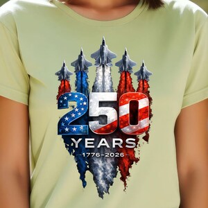 Independence Day military aviation graphic with patriotic smoke effects.