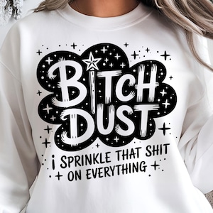 Black and white sublimation design with bold sarcastic text for shirts and mugs.