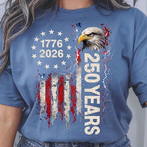 1776 2026 USA anniversary design with stars and stripes eagle