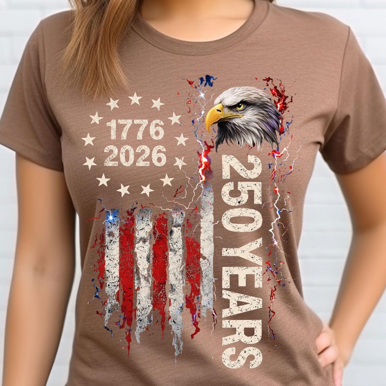 Independence Day eagle design with American flag stripes PNG