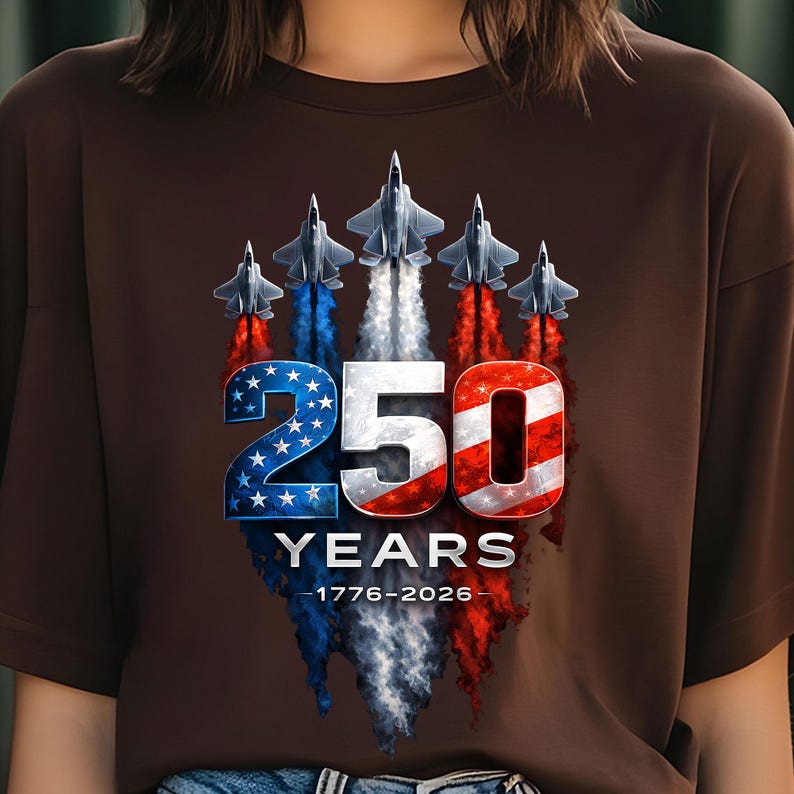 Fourth of July PNG featuring 250 years of American pride and freedom.