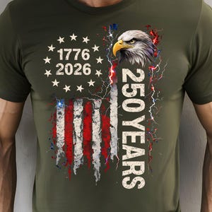 Patriotic USA eagle PNG celebrating 250 years independence