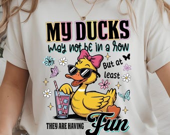 Grappig T-shirt eend, png PNGEgg | Zomerzonnebril, strik (digitale download)