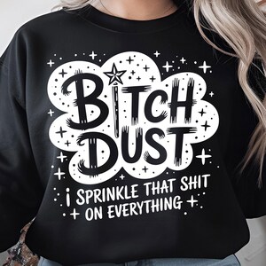 Printable sassy PNG design featuring humorous swear word quote.