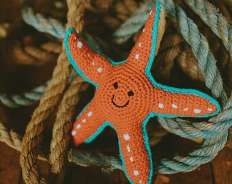 Starfish | Handmade Kids Soft Toy | Baby or Toddler Gift | Ocean Beach Nursery Decor | Pebble Fair Trade | Machine Washable | Pretend Play