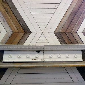 Crown Molding | Architectural Salvage White Farmhouse Chippy | Vintage Wooden Crown | Antique Decor | Pediment | Header | Victorian Home