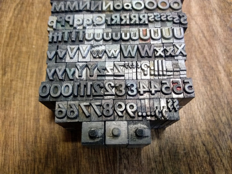 Antique Linotype Letterpress Blocks Vintage Printer Block Etsy