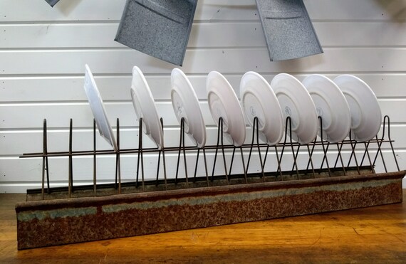 Farmhouse Decor Galvanized Chicken Feeder Trough Vintage Etsy