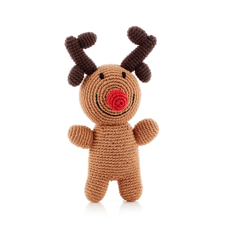 Rudolph Handmade Kids Soft Toy Pebble Fair Trade Gift image 3