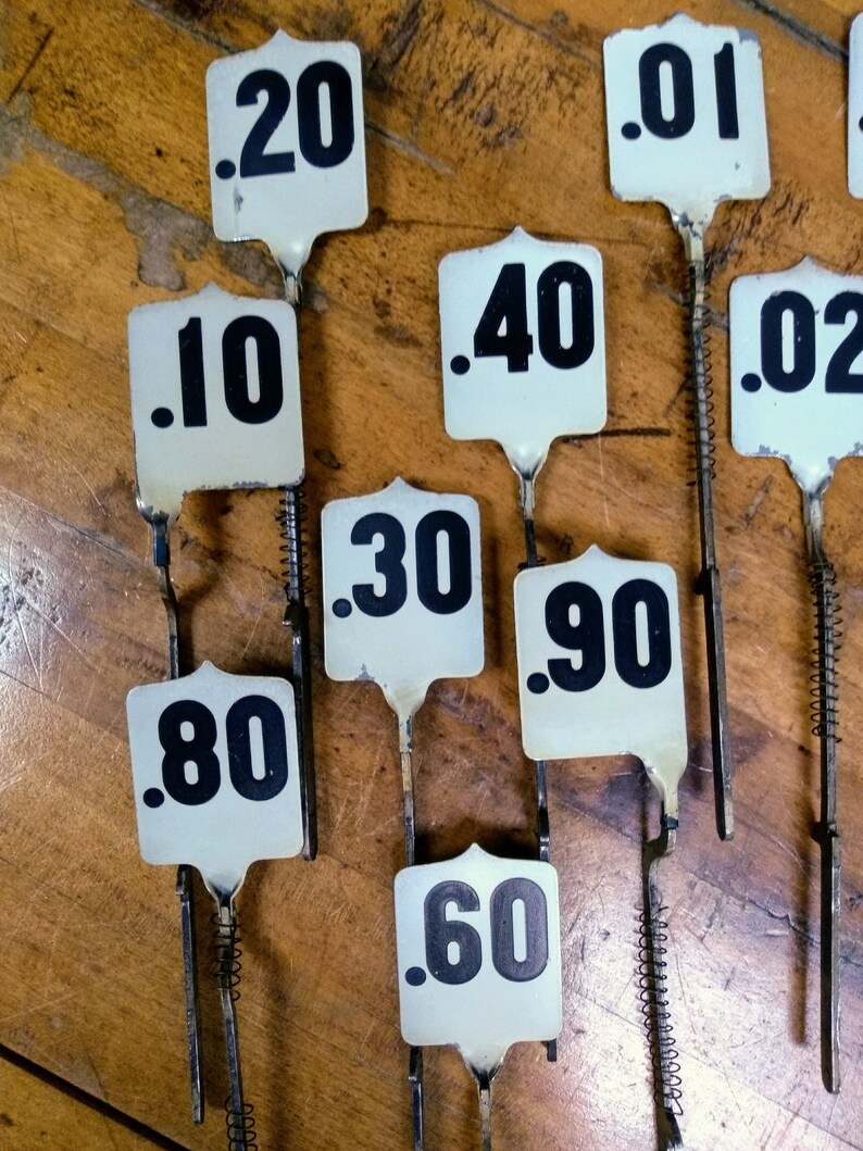 Cash Register Flag Table Numbers Wedding Restaurant Etsy