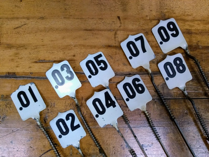 Cash Register Flag Table Numbers Wedding Restaurant Etsy