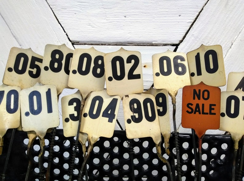 Cash Register Flag Table Numbers Wedding Restaurant Etsy