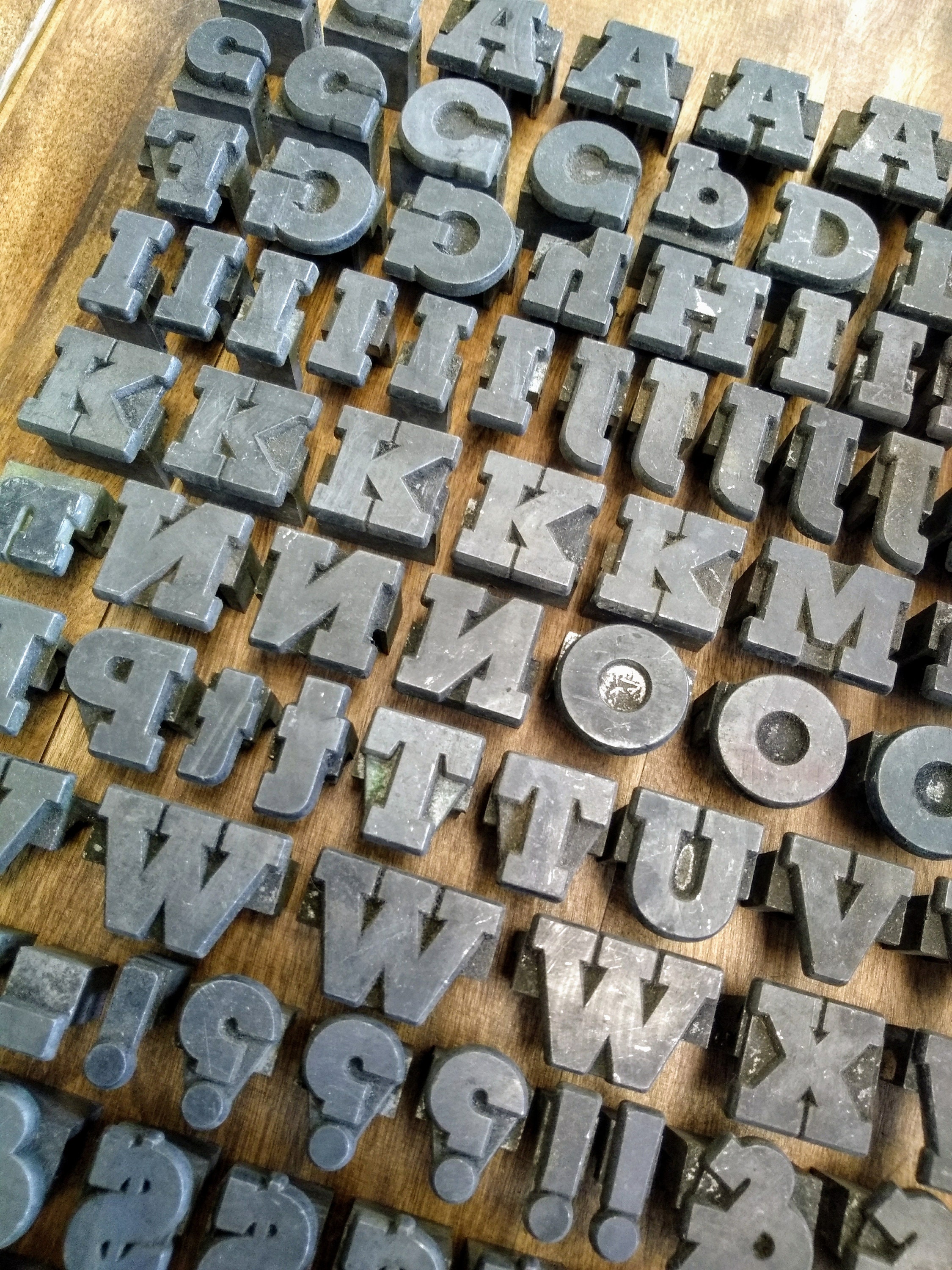 Antique Letterpress Letter Blocks Vintage Printer Block Etsy