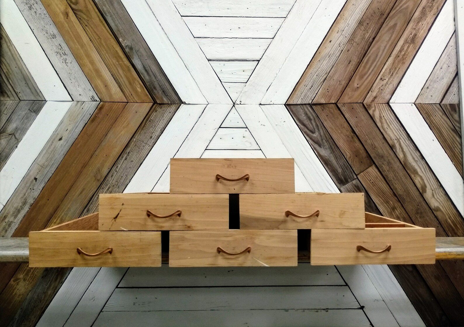 Mid Century Modern Vintage Wooden Drawer With Hardware MCM Etsy