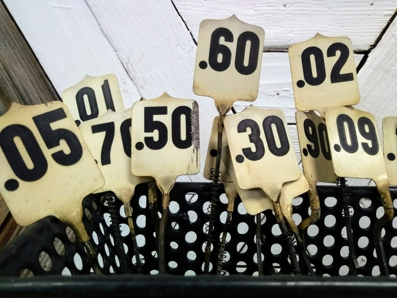 Cash Register Flag Table Numbers Wedding Restaurant Etsy