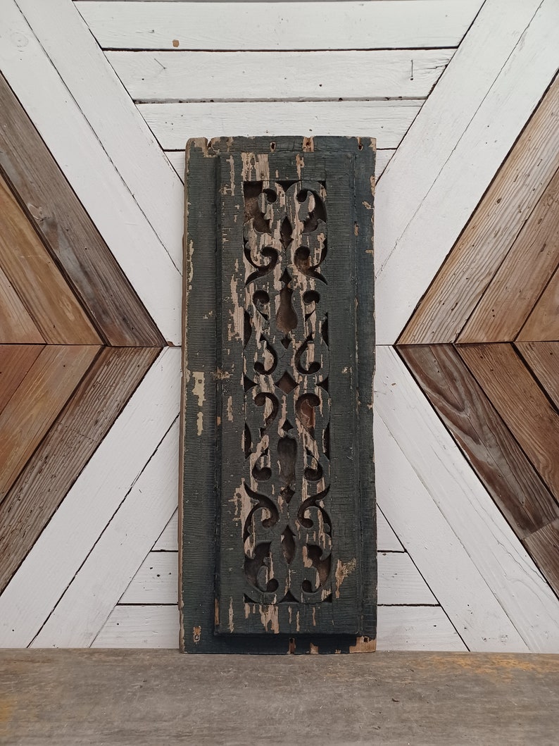 Frieze Board Architectural Salvage Decor Vintage Wall Etsy