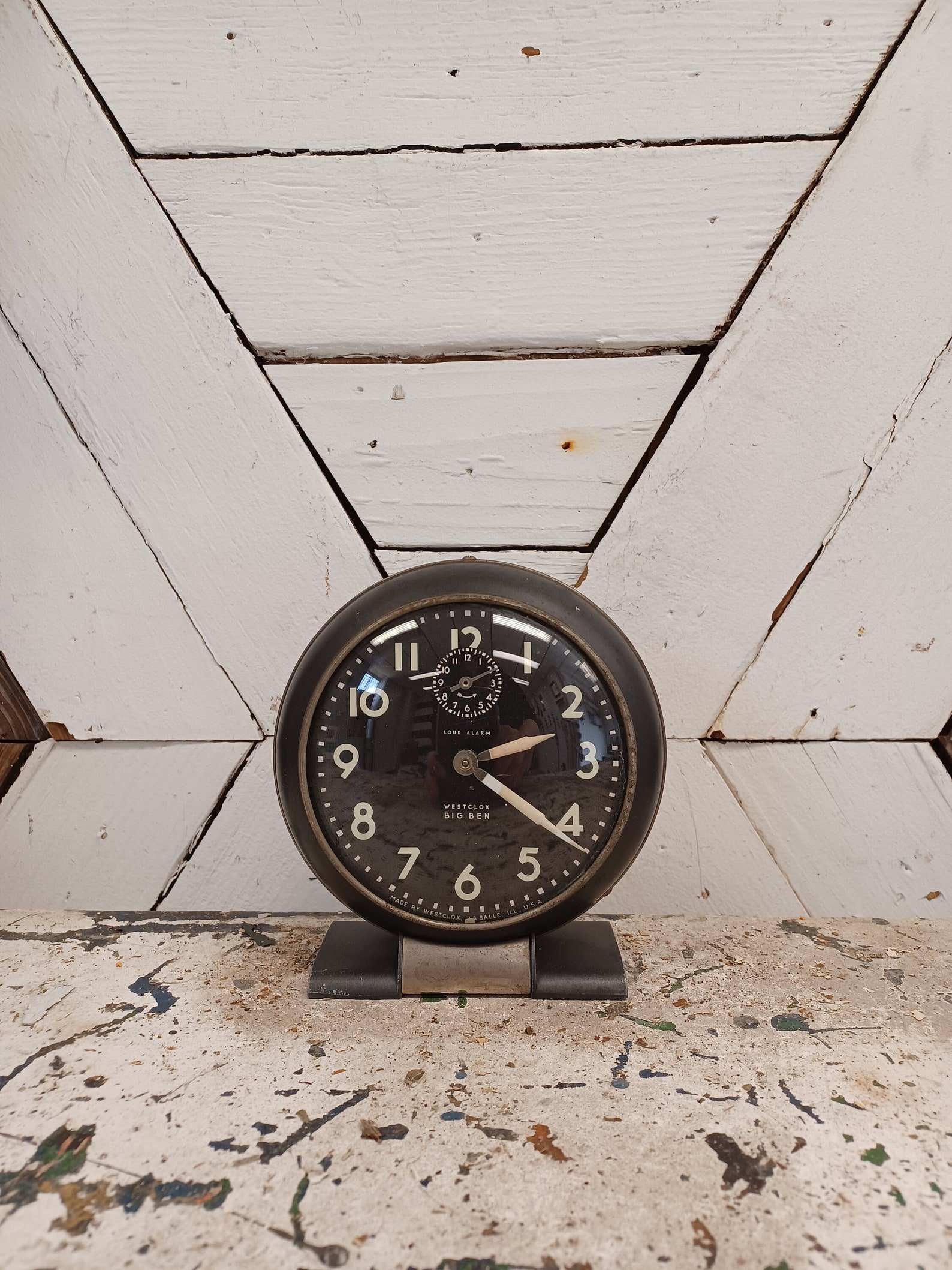 Antique Westclox Big Ben Alarm Clock Blackmidcentury Modern Etsy