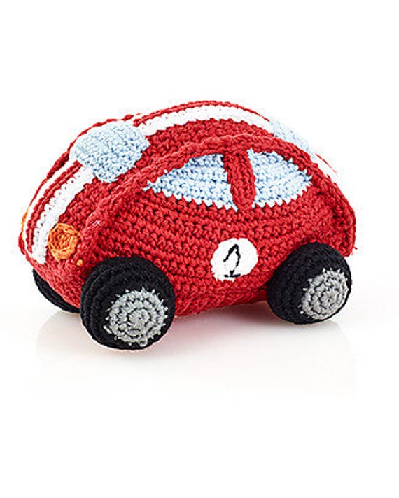 Tirez la voiture doux bébé jouet enfants peluche voiture jouet ensemble 4  voitures avec tapis de jeu 