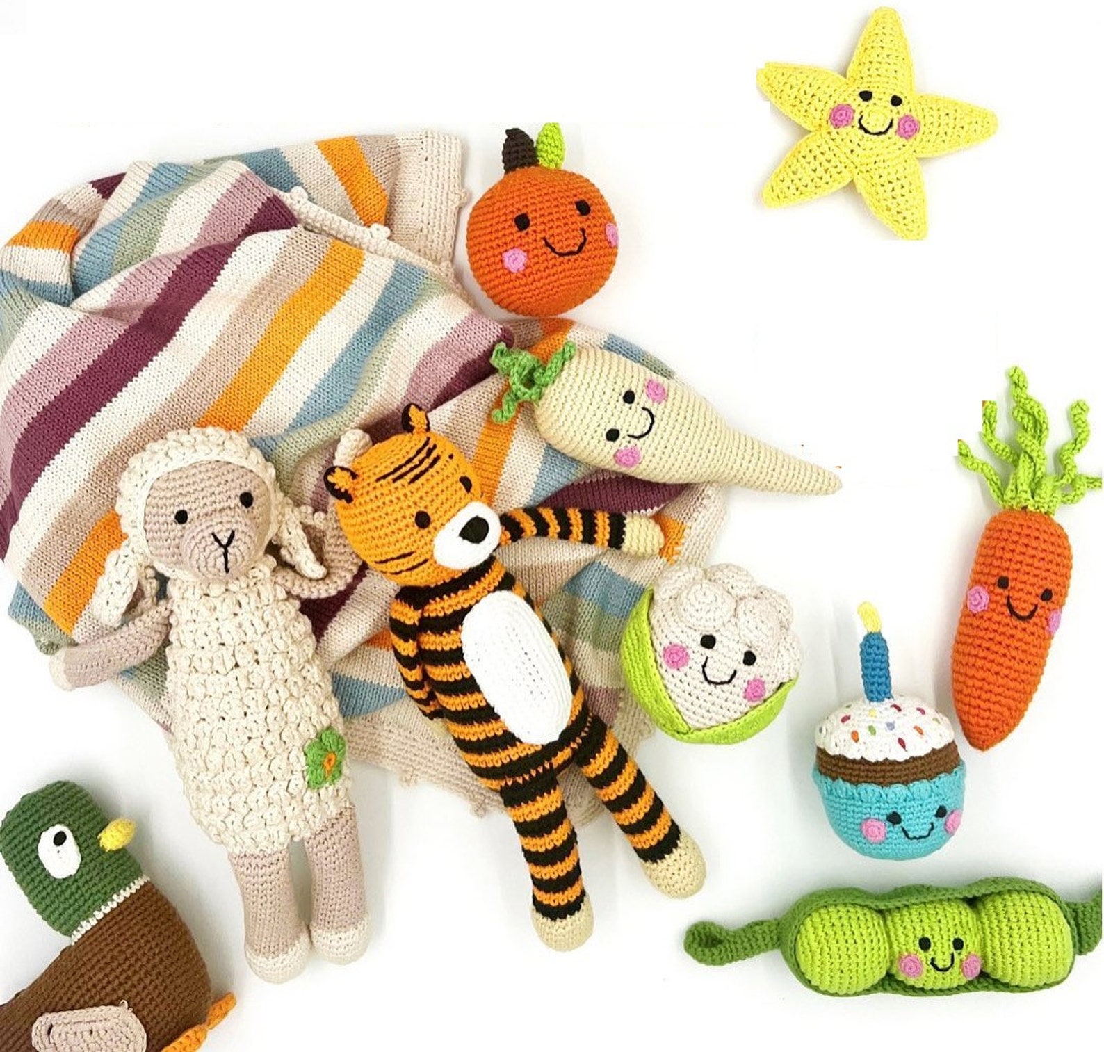 Cauliflower Toy Handmade Kids Play Food Vegetable Pebble Etsy