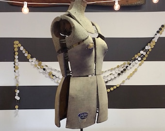 Vintage Mannequin Form; Dress Form; Antique Dress Form; Mannequin; Sally Stitch Size B Adjustable Dress Form; Retro Fashion Model