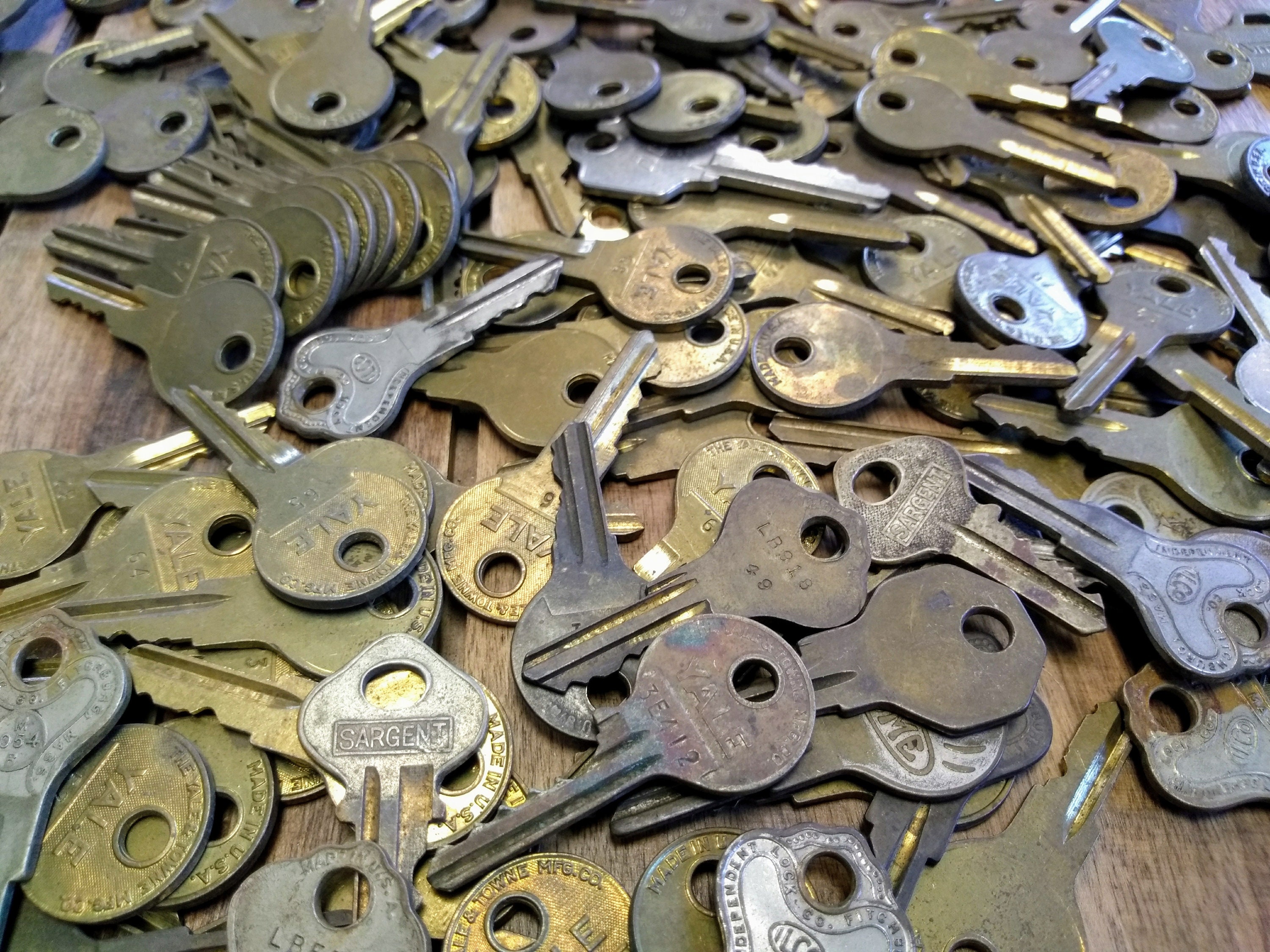 Llaves, Lote de 10 llaves antiguas, Llaves de tono de color bronce y latón,  Usado varios surtidos de llaves, Llaves vintage, Llaves artesanales, Llaves  Steampunk -  México