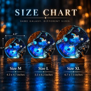 宇宙飛行士ギャラクシーランプ、宇宙樹脂ナイトライト、ブラックホールエポキシランプ、宇宙LED装飾、男性へのギフト、SFルーム装飾 画像 4