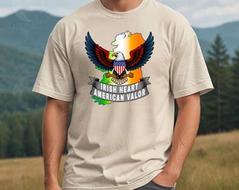 Irish Heart American Valor Tee: St. Patrick's Day Veteran T-Shirt