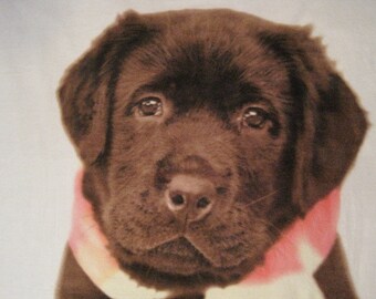 Labrador Puppy Handmade Fleece Blanket - Ready to Ship Now