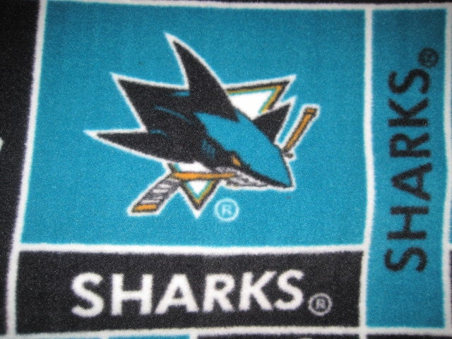 48 X 59 San Jose Sharks HP Team Blanket NHL Hockey Official Merch