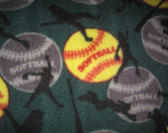 Softballs on Green with Gray Blanket - Ready to Ship Now