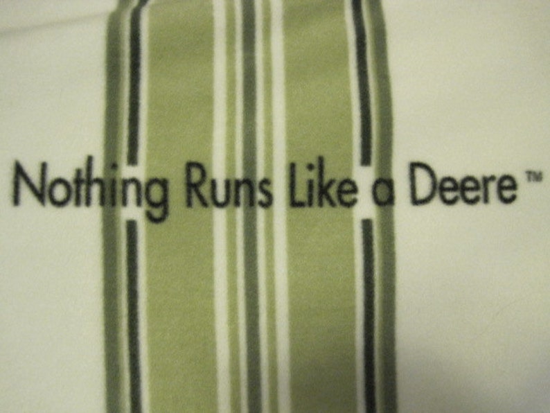 John Deere Logos With Green Handmade Fleece Blanket Ready to Etsy