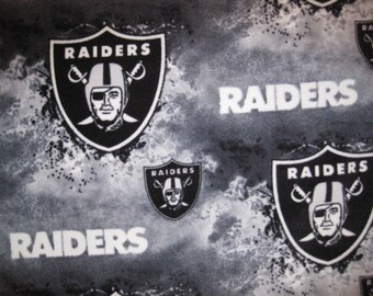 Oakland Logos on Gray Splatter with Black Fleece Blanket - This Blanket is Ready to Ship NOW