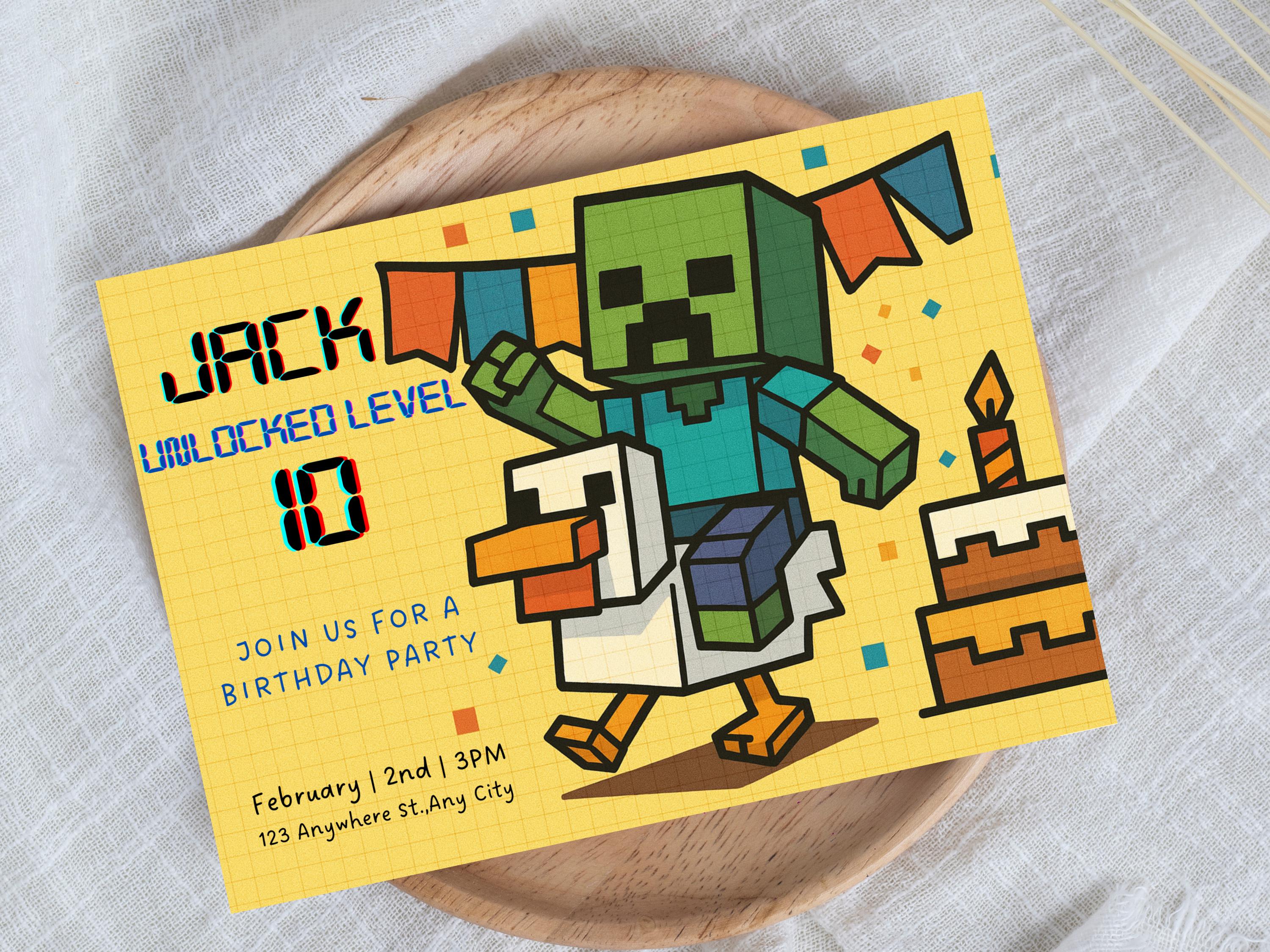 Chispa Minecraft Party Template
