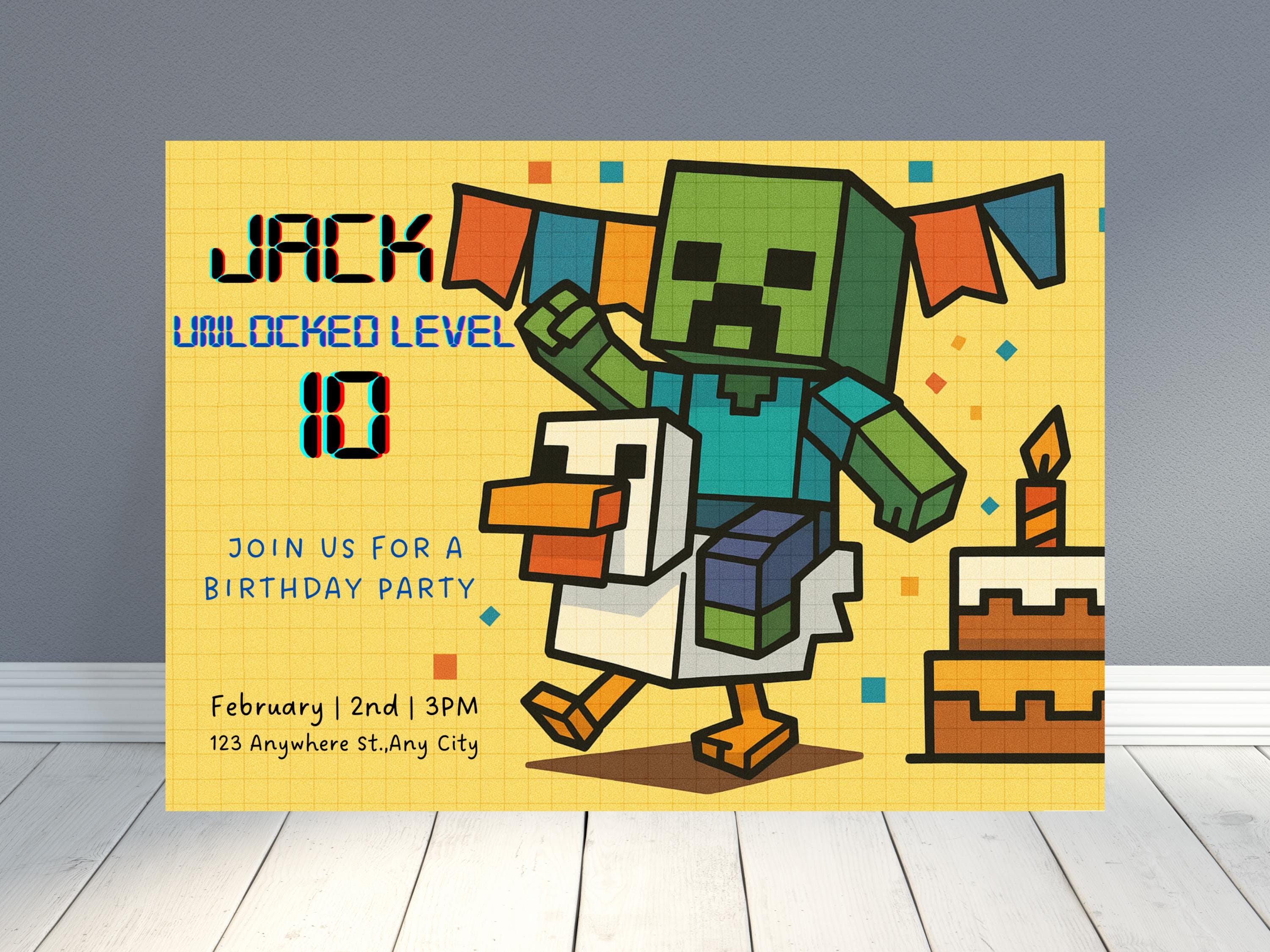 Chispa Minecraft Party Template