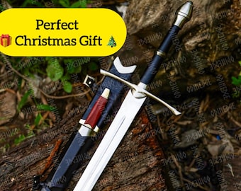 Aragorn Strider Ragner Sword for home decor, thanksgiving, gift for him Replica Medieval Sword, Gifts for Husband, Anniversary gift.