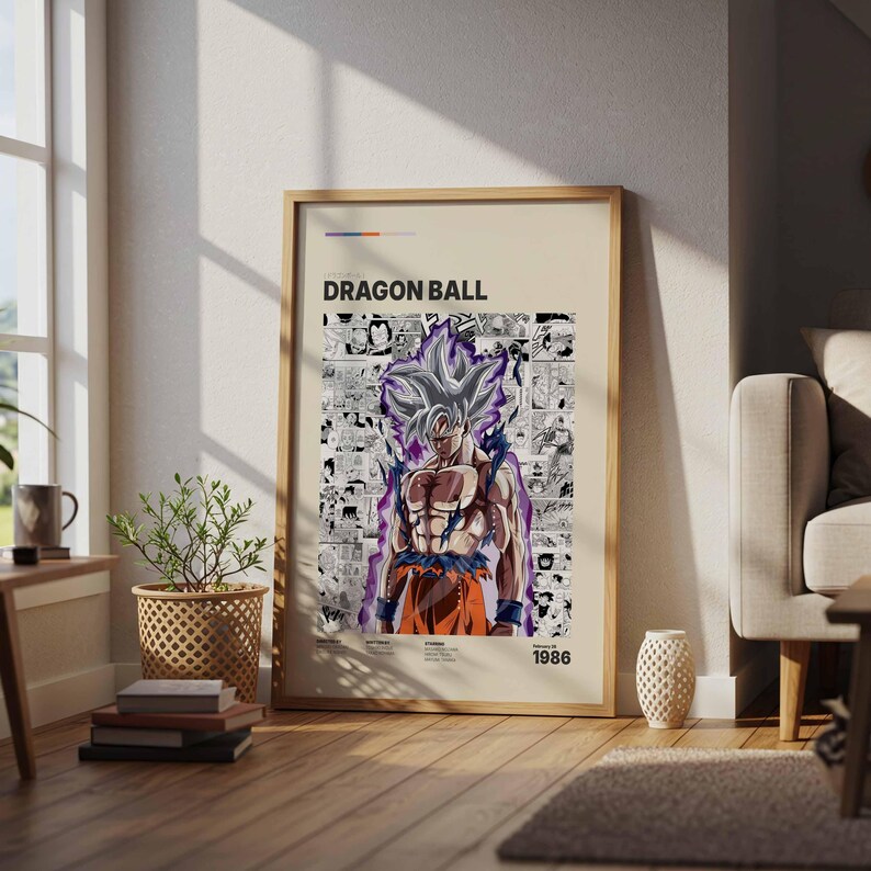 Dragon Ball Anime Poster, Manga Movie Print, Japanese Wall Art Print - Etsy
