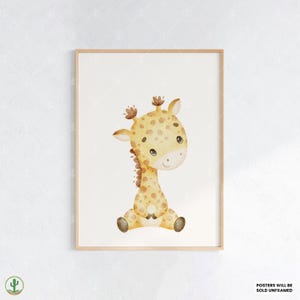 Niedliches Baby Giraffen Poster | Kunstdruck Kinderzimmer | Niedliches Babyzimmer Dekor | Poster für Kinder | Druckbare Babyzimmer Kunst