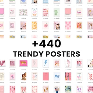 440 Trendy and Eclectic Bundle Wall Art, Gallery Wall Art, Printable Wall Art, Eclectic Gallery Set, Maximalist Wall Art, Trendy Prints
