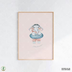 Lasst uns Spaß haben Elefantendruck | Kunstdruck Kinderzimmer | Niedliches Babyzimmer Dekor | Poster für Kinder | Druckbare Babyzimmer Kunst