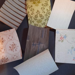 Original Vintage Wallpaper Scraps from 1920 - 1970