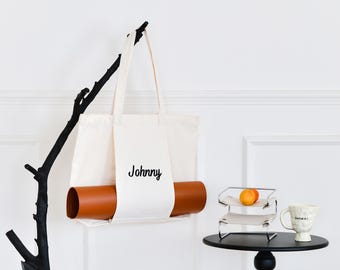 Bolsa de tela personalizada para esterilla de yoga. Regalo ideal para madres o amantes del deporte.