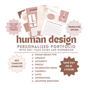 Lecture de thème Human Design - Lecture Quantum HD - Portfolio Human Design - Lecture de thème HD - Option le jour même